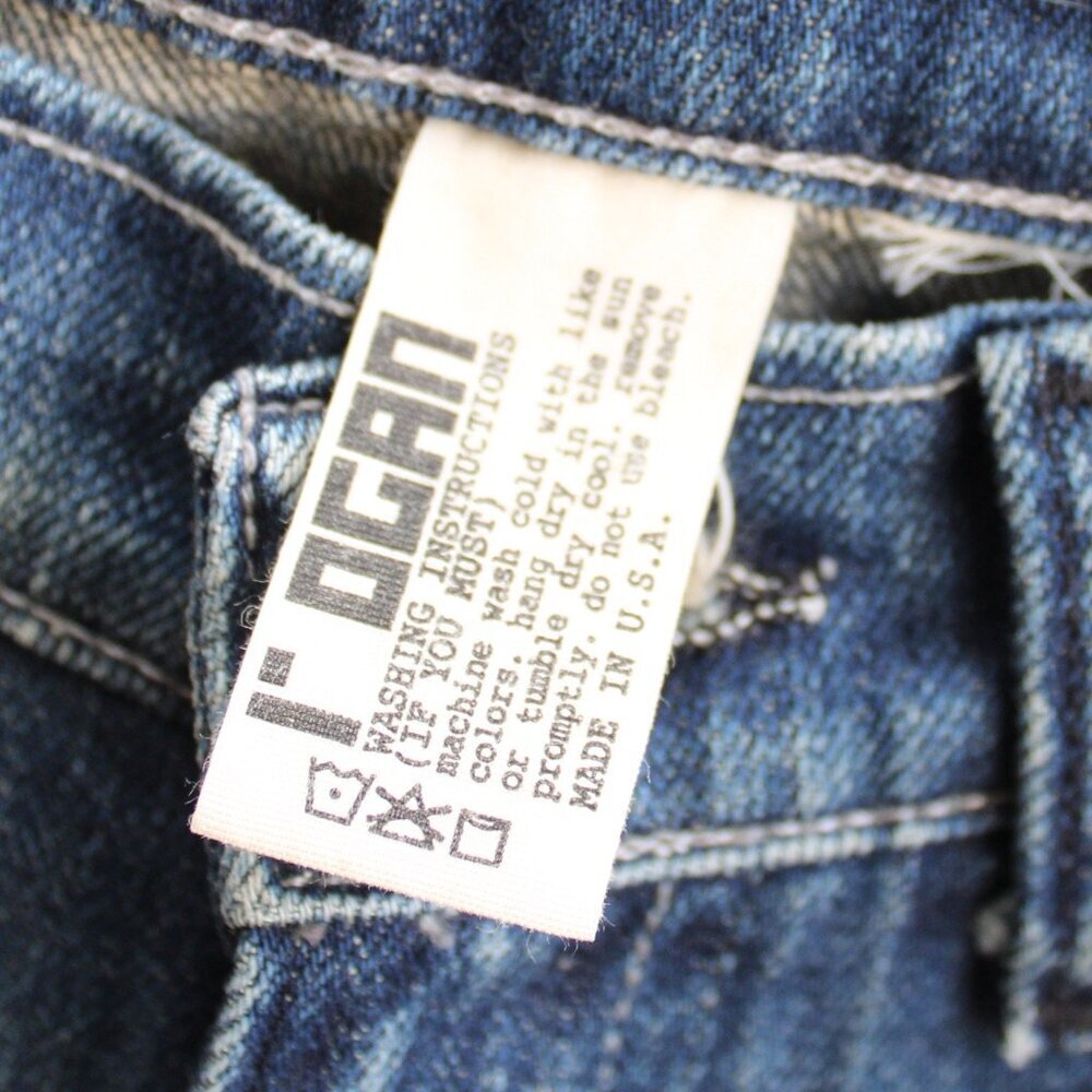 ROGAN Women's Blue Derringer Natural Waist Shaped Leg Shoe-Cut Jeans USA Size 26 - Picture 5 of 8